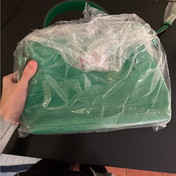 Kate Spade Knot Croc Embossed Leather Satchel - Picture 2 of 5